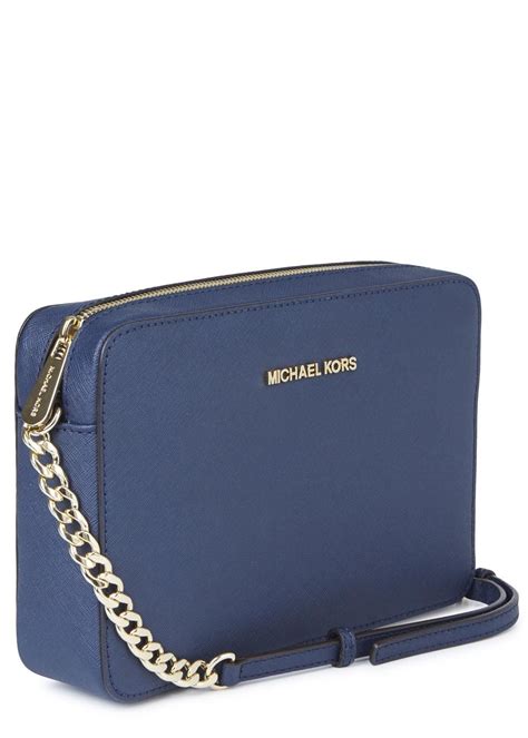 michael kors navy mk purse|Michael Kors navy blue crossbody.